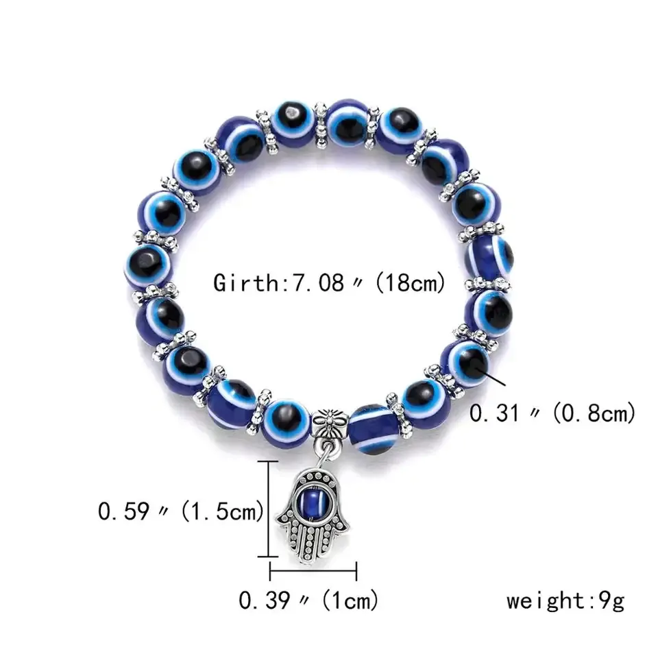 fashion blue eyes bracelet for women